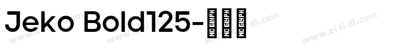 Jeko Bold125字体转换